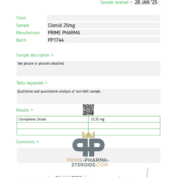 Clomid Prime Pharma Clomiphene