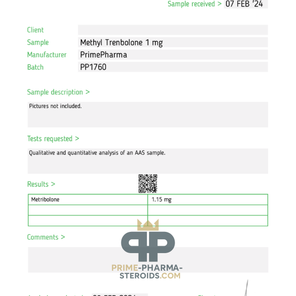 Methyl Trenbolon Prime Pharma