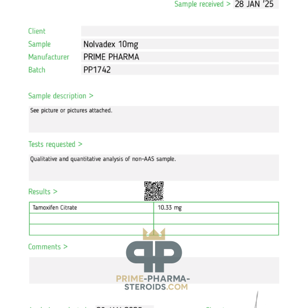 Nolvadex Prime Pharma Tamoxifen