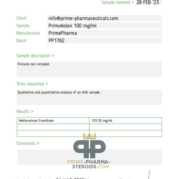 Primo Prime Pharma Steroids
