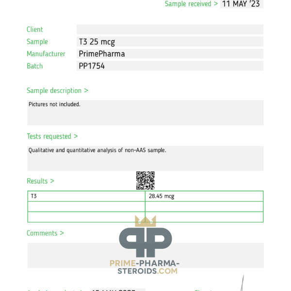 T3 Prime Pharma Liothyronine