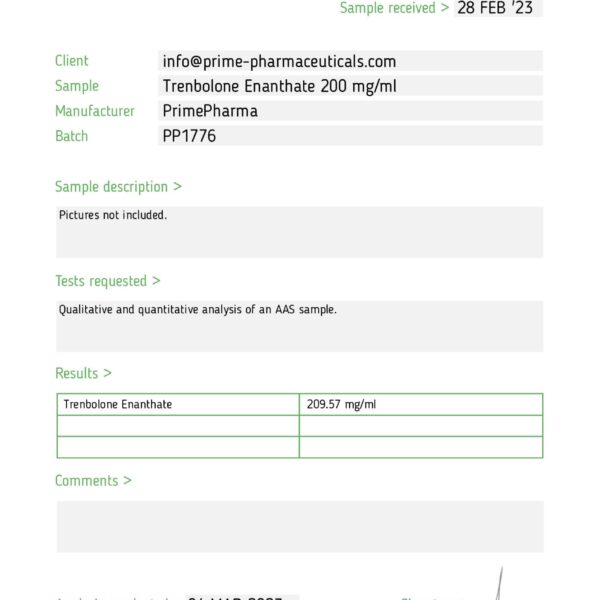 Trenbolone Prime Pharma Steroids