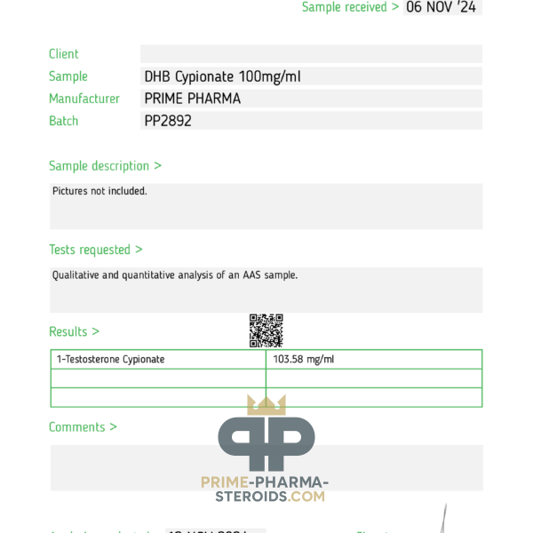 DHB Cypionate Prime Pharma